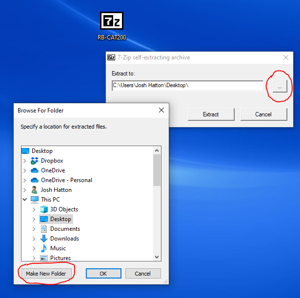 Extractor - Make New Folder